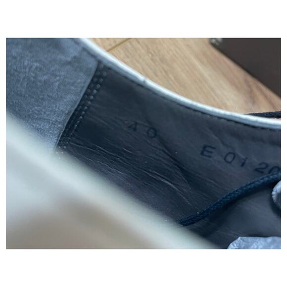 Robert Clergerie Men's Gian Oxford Dress Shoes Gris Leather Size 7 US 40 EU NIB - Picture 12 of 13